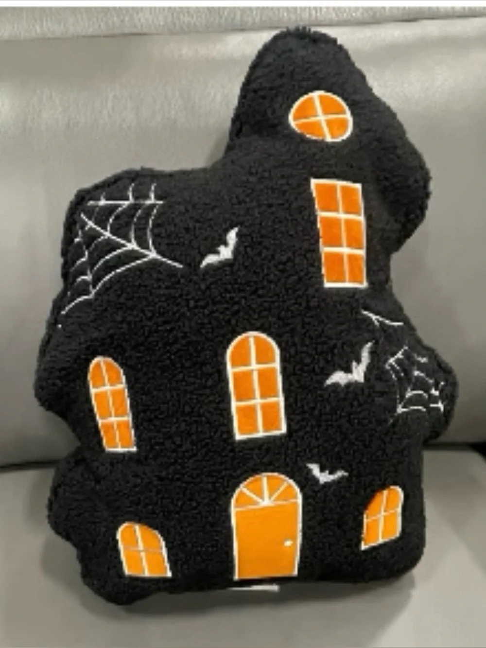Halloween Haunted House throw pillow. New